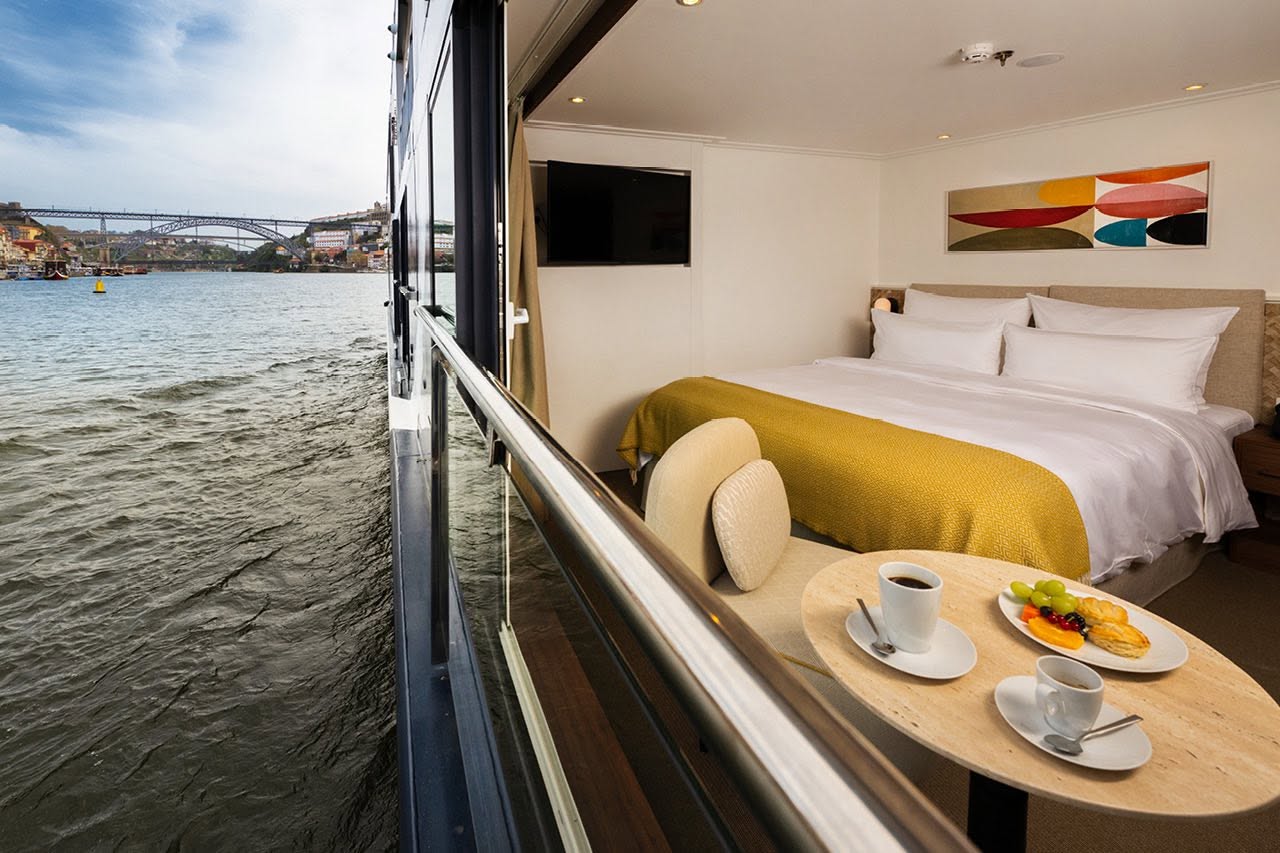 Avalon Alegria Panorama Suite overlooking the Douro River in Porto, Portugal